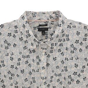 TALBOTS Long Sleeve Shirt Non Iron Cotton Stretch Pattern Size 12